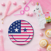 Glückwunsch 4. Juli Niedlich rot und blau Pappteller (Party)