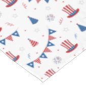 Glückwunsch 4. Juli Niedliches Party Muster Tischdecke (Schrägansicht)