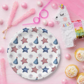 Glückwunsch 4. Juli Niedliches Party Musterpapier Pappteller (Party)