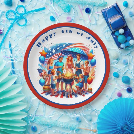 Glückwunsch 4. Juli Party Pappteller (Party)