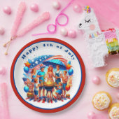 Glückwunsch 4. Juli Party Pappteller (Party)