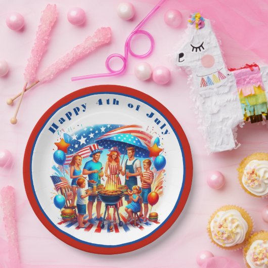 Glückwunsch 4. Juli Party Pappteller (Party)