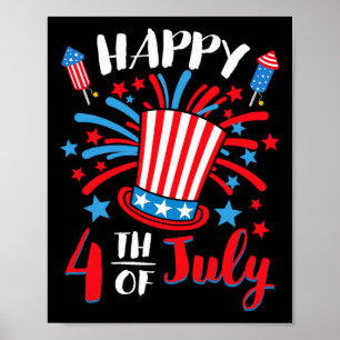 Glückwunsch 4. Juli Patriotic American USA Flag Me Poster