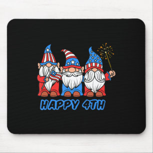 Glückwunsch 4. Juli Patriotic Pride Gnomes Indepen Mousepad