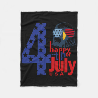 Glückwunsch 4. Juli Patriotische Adlerflagge 4. Ju Fleecedecke