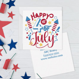 Glückwunsch 4. Juli Pop von Mitteilungskarte