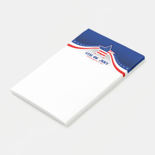 Glückwunsch 4. Juli Post-it-Hinweise Post-it Klebezettel