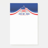 Glückwunsch 4. Juli Post-it-Hinweise Post-it Klebezettel (Vorderseite)