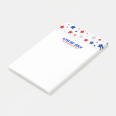 Glückwunsch 4. Juli Post-it Klebezettel (angewinkelt)