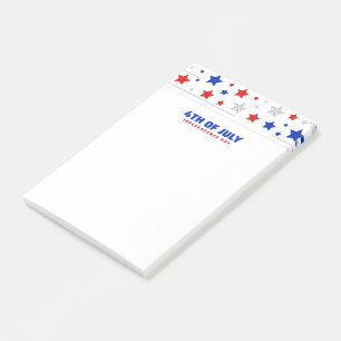 Glückwunsch 4. Juli Post-it Klebezettel