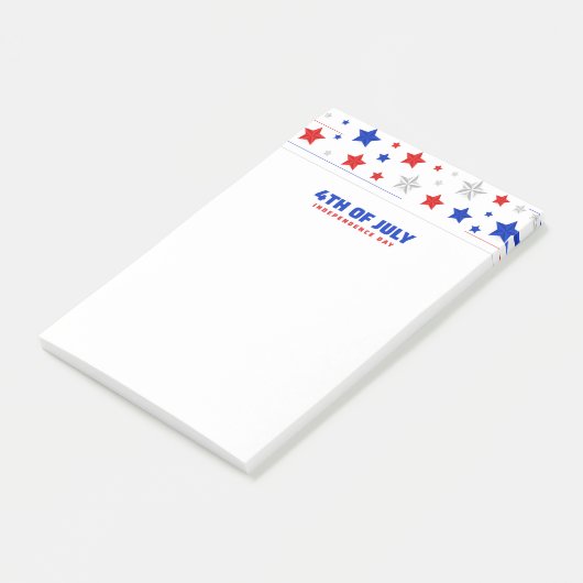 Glückwunsch 4. Juli Post-it Klebezettel (angewinkelt)