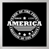 Glückwunsch 4. Juli Poster (Vorne)