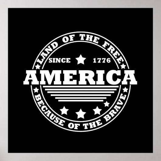 Glückwunsch 4. Juli Poster (Vorne)