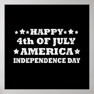 Glückwunsch 4. Juli Poster