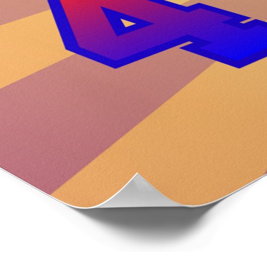 Glückwunsch 4. Juli Poster (Ecke)