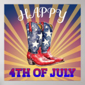 Glückwunsch 4. Juli Poster (Vorne)