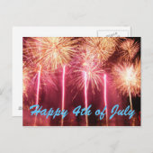 Glückwunsch 4. Juli Postkarte (Vorne/Hinten)