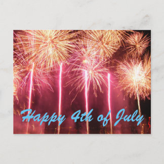 Glückwunsch 4. Juli Postkarte