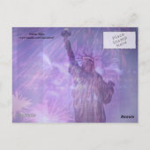 Glückwunsch 4. Juli Postkarte (Rückseite)