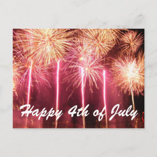 Glückwunsch 4. Juli Postkarte