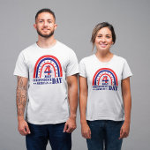 Glückwunsch 4. Juli Red White und Blue Boho Design T-Shirt