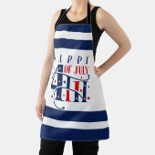 Glückwunsch 4. Juli Rot Weiß und Blau Schürze (InSitu)