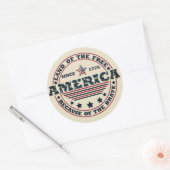 Glückwunsch 4. Juli Runder Aufkleber (Umschlag)