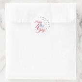 Glückwunsch 4. Juli Runder Aufkleber (Tasche)