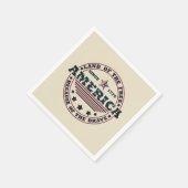 Glückwunsch 4. Juli Serviette (Ecke)