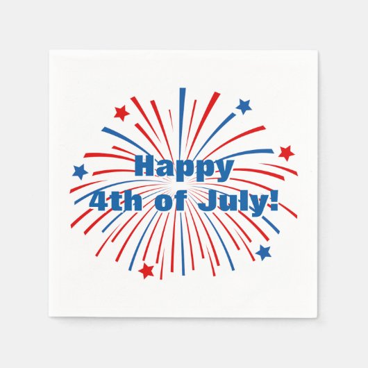 Glückwunsch 4. Juli Servietten zum Unabhängigkeits (Vorderseite)