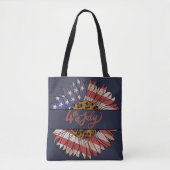 Glückwunsch 4. Juli Sonnenblume Tasche (Vorderseite)