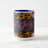 Glückwunsch 4. Juli Sonnenblume Tasse (Zentrum)