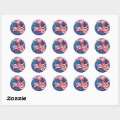 Glückwunsch 4. Juli Sticker (Blatt)