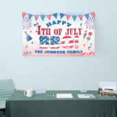 Glückwunsch 4. Juli Summer GRILLEN Party Banner (Messeveranstaltung)