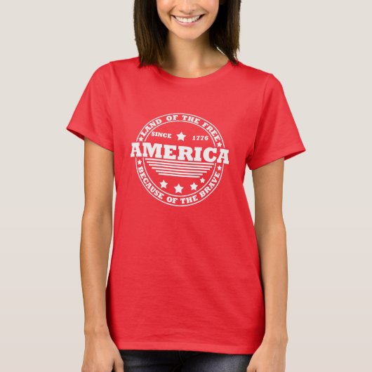 Glückwunsch 4. Juli T-Shirt (Vorderseite)