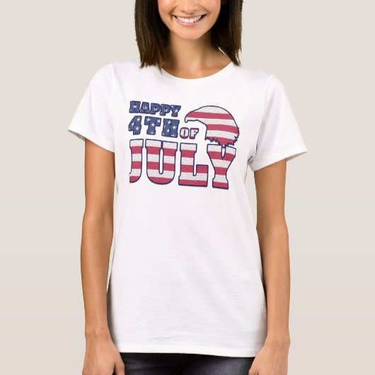 Glückwunsch 4. Juli T-Shirt (Vorderseite)