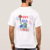 Glückwunsch 4. Juli T-Shirt (Rückseite)