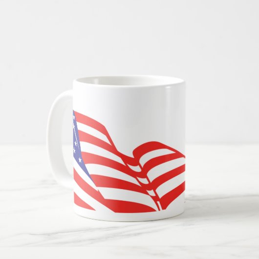 Glückwunsch 4. Juli Tasse (Vorderseite Links)