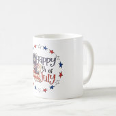 Glückwunsch 4. Juli Tasse (VorderseiteRechts)