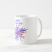 Glückwunsch 4. Juli Tasse (VorderseiteRechts)