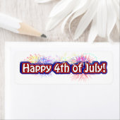 Glückwunsch 4. Juli Text Design mit Fireworks (Insitu)