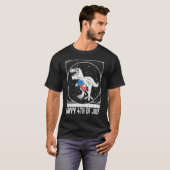Glückwunsch 4. Juli Trex Rocket USA Flag unabhängi T-Shirt (Vorne ganz)