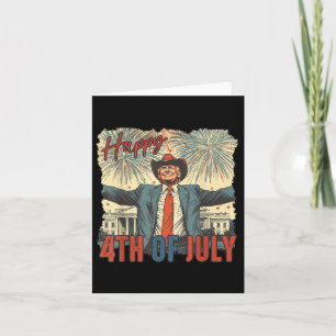 Glückwunsch 4. Juli Trumps Unabhängigkeitstag Karte
