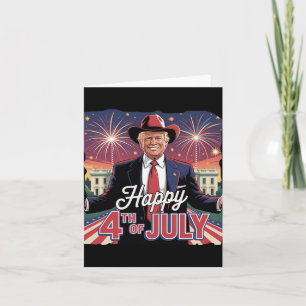 Glückwunsch 4. Juli Trumps Unabhängigkeitstag Karte