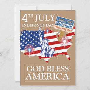 Glückwunsch 4. Juli Unabhängigkeitstag Amerika Par Feiertagskarte