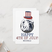 Glückwunsch 4. Juli Unabhängigkeitstag Amerika Par Karte (Vorderseite/Rückseite Beispiel)