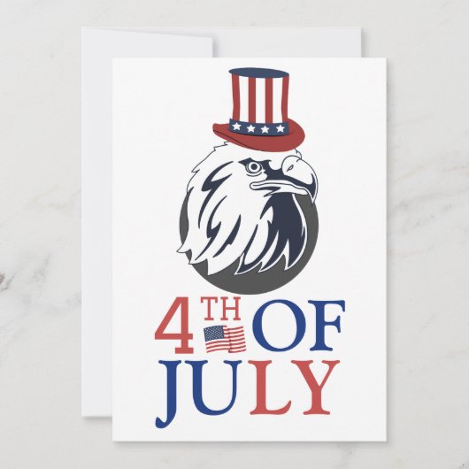 Glückwunsch 4. Juli Unabhängigkeitstag Amerika Par Karte (Vorderseite)