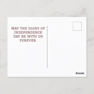 Glückwunsch 4. Juli Unabhängigkeitstag Amerika Par Postkarte