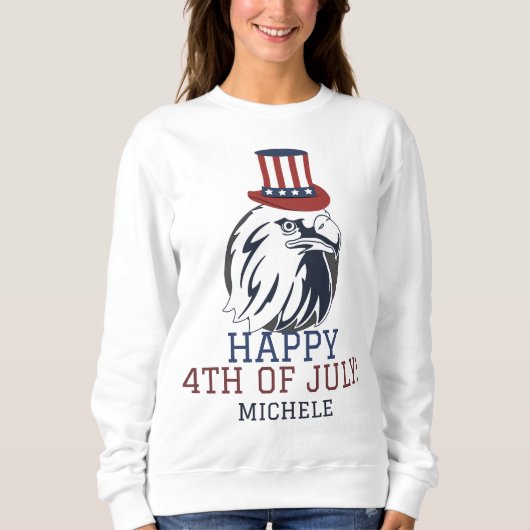 Glückwunsch 4. Juli Unabhängigkeitstag Amerika Par Sweatshirt (Vorderseite)