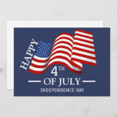 Glückwunsch 4. Juli Unabhängigkeitstag Amerikanisc Feiertagskarte (Vorne/Hinten)